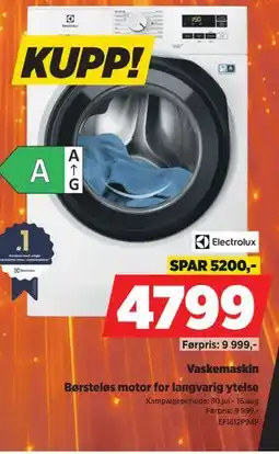 POWER Electrolux Vaskemaskin tilbud