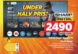 POWER SHARP 40 Full HD Smart Google TV tilbud