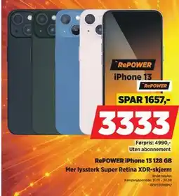POWER RePOWER iPhone 13 128 GB tilbud
