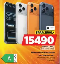 POWER iPhone 17 Pro Max 256 GB tilbud