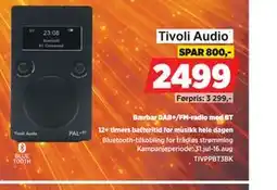 POWER Tivoli Audio Bærbar DAB+/FM-radio med BT tilbud