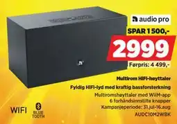 POWER audio pro Multirom HiFi-høyttaler tilbud