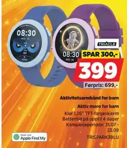 POWER Aktivitetsarmbånd for barn tilbud