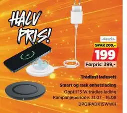 POWER Trådløst ladesett tilbud