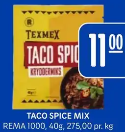 Rema 1000 TACO SPICE MIX tilbud