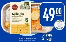 Rema 1000 KYLLINGLÅR M/SMØR OG RUB tilbud