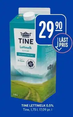 Rema 1000 TINE LETTMELK 0.5% tilbud