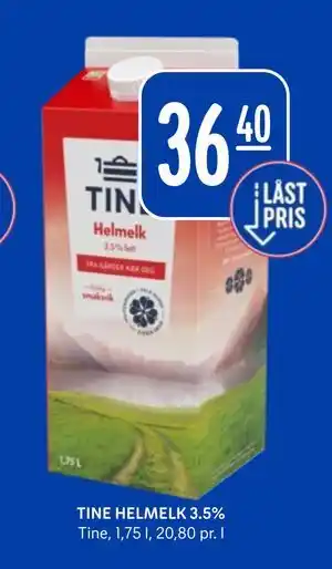Rema 1000 TINE HELMELK 3.5% tilbud