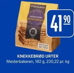 Rema 1000 KNEKKEBRØD URTER tilbud