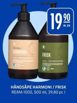 Rema 1000 HÅNDSÅPE HARMONI / FRISK tilbud