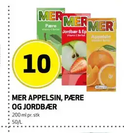 Bunnpris MER APPELSIN, PÆRE OG JORDBÆR tilbud