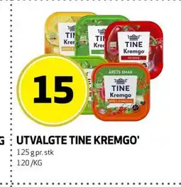 Bunnpris UTVALGTE TINE KREMGO' tilbud