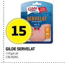 Bunnpris GILDE SERVELAT tilbud