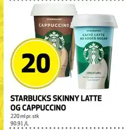Bunnpris STARBUCKS SKINNY LATTE OG CAPPUCCINO tilbud
