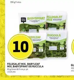 Bunnpris FELDSALAT MIX, BABYLEAF MIX, BABYSPINAT OG RUCCULA tilbud