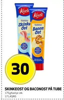 Bunnpris SKINKEOST OG BACONOST PÅ TUBE tilbud