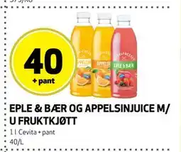 Bunnpris EPLE & BÆR OG APPELSINJUICE M/ U FRUKTKJØTT tilbud