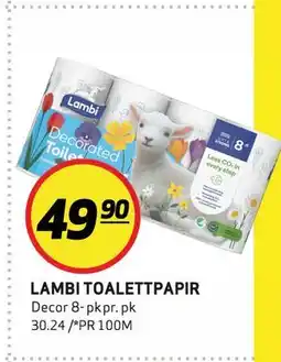 Bunnpris LAMBI TOALETTPAPIR tilbud