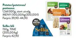 Jacobs Poteter/potetmos/ pastasaus tilbud