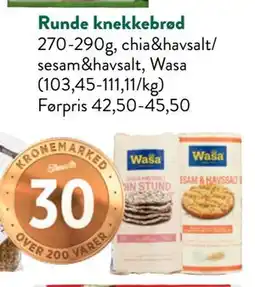 Jacobs Runde knekkebrød tilbud