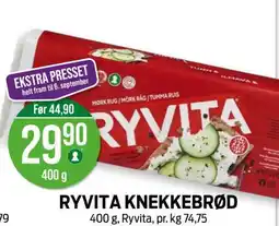 Kiwi RYVITA KNEKKEBRØD tilbud