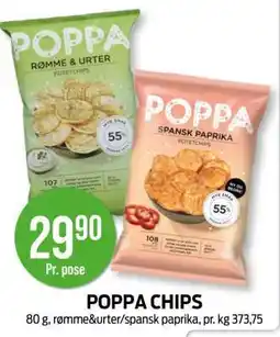 Kiwi POPPA CHIPS tilbud