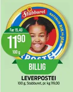 Kiwi LEVERPOSTEI tilbud