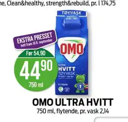 Kiwi OMO ULTRA HVITT tilbud