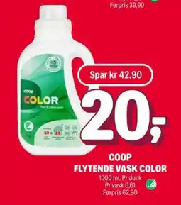 Coop Extra COOP FLYTENDE VASK COLOR tilbud