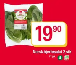 Coop Extra Norsk hjertesalat 2 stk tilbud