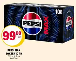 Coop Extra PEPSI MAX BOKSER 10 PK tilbud