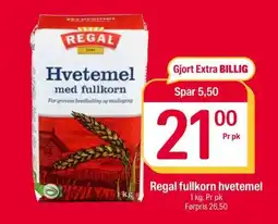 Coop Extra Regal fullkorn hvetemel tilbud