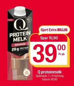 Coop Extra Q proteinmelk tilbud