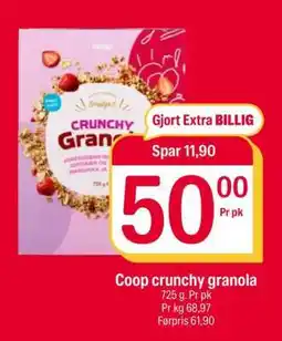 Coop Extra Coop crunchy granola tilbud