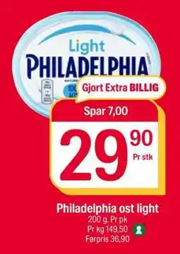 Coop Extra Philadelphia ost light tilbud