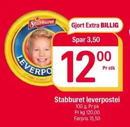 Coop Extra Stabburet Leverpostei tilbud