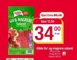 Coop Extra Gilde Go’ og magrere salami tilbud