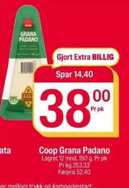 Coop Extra Coop Grana Padano tilbud