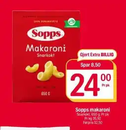Coop Extra Sopps makaroni tilbud