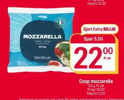 Coop Extra Coop mozzarella tilbud