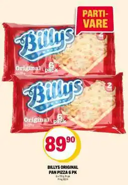 Coop Extra BILLYS ORIGINAL PAN PIZZA 6 PK tilbud