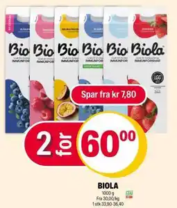 Coop Extra BIOLA tilbud