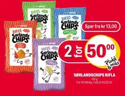Coop Extra SØRLANDSCHIPS RIFLA tilbud