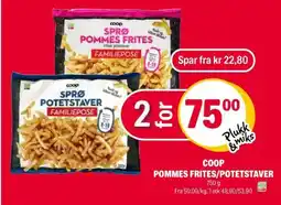 Coop Extra COOP POMMES FRITES/POTETSTAVER tilbud