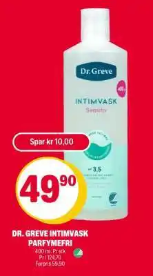 Coop Extra DR. GREVE INTIMVASK PARFYMEFRI tilbud