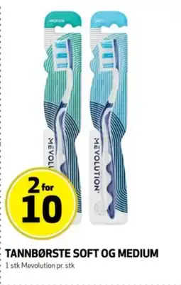 Bunnpris Tannbørste soft og medium tilbud