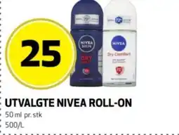 Bunnpris Utvalgte Nivea roll-on tilbud