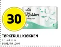 Bunnpris Tørkerull kjøkken tilbud