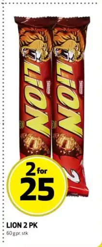 Bunnpris Lion 2 pk tilbud