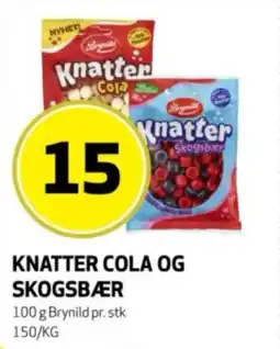Bunnpris Knatter cola og skogsbær tilbud